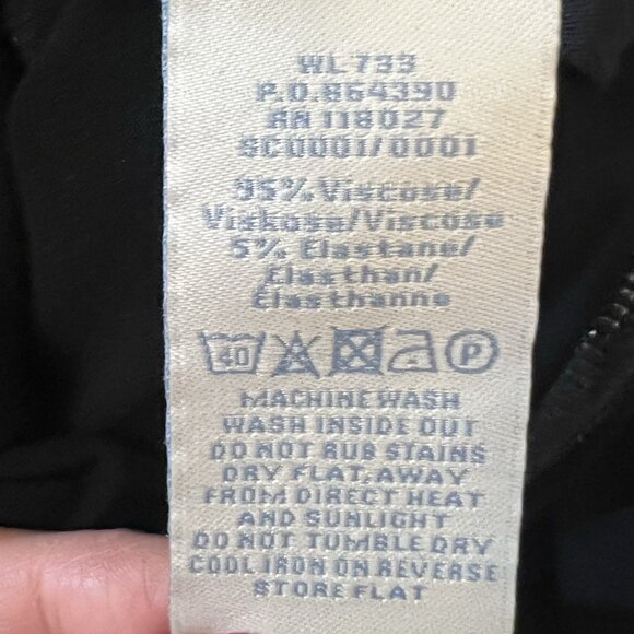 Boden Women’s Jersey Dress Black Size 10 Stretch Long Sleeve - Picture 7 of 8